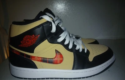 Air Jordan 1 Mid - Tartan Swoosh - Hombre Talla 9.5 - DZ5329-001 Foto 1 de 4