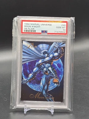 1994 Marvel Universe Flair Inaugural Edition #40 Moon Knight PSA 10 - Image 1 of 2