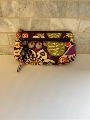 Muñequera Vera Bradley Ciruela Patrón Loco Nueva sin Etiquetas Foto 1 de 4