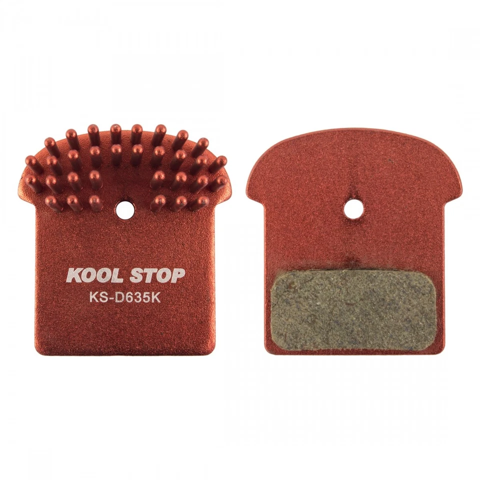 Zapatas de freno orgánicas Koolstop D635K con placa posterior con aletas de aluminio para, FSA, Foto 1 de 1