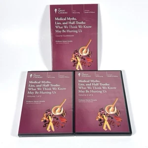 GREAT COURSES: Medical Myths, Lies, & Half-Truths - 12-Disc CD & Guidebook VG - Imagen 1 de 15