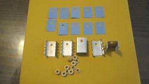 10PCS TO-220 Power Transistor MICA Insulator Vinyl Polymer Material,WITH 5 HEAT - Picture 1 of 1