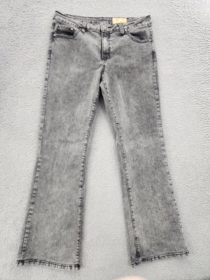 Cristina Jeans Mujer 14 Lavado Ácido Elástico Denim Acampanado Bootcut Tachonado Retro Foto 1 de 4