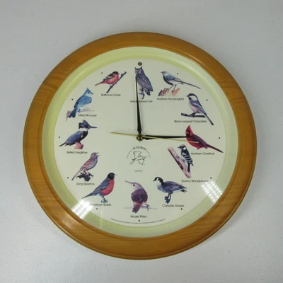 Reloj analógico National Audubon Society vintage años 90 observador de aves cantoras probado Foto 1 de 4