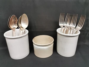 Collection de 3 anciens Pots à Confiture Moutarde Graisse Creil et Montereau ... - Imagen 1 de 11
