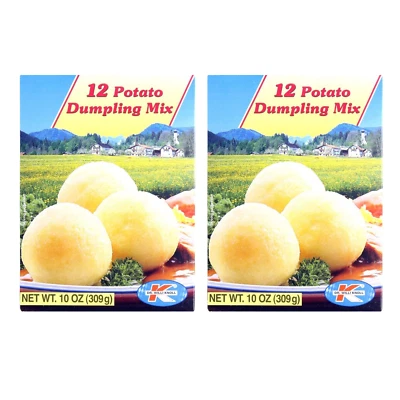 DR. WILLI KNOLL Willi Knoll Bavarian 12 Potato Dumpling Mix, German Quick Cooking Knodel, 2 Pack