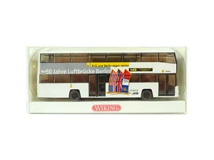 Berliner Luftbrücke 50 Jahre, Doppeldeckerbus, Wiking H0 731 05 42 OVP - Bild 1 von 2