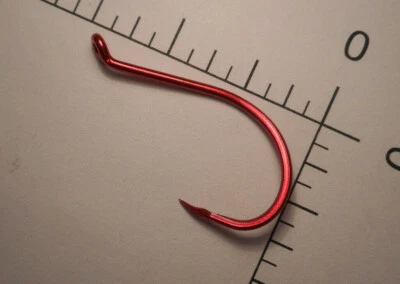 100 MUSTAD 4/0 BARBLESS BLEEDING BAIT HOOKS OFFSET OCTOPUS GAME FISH RELEASE A+ - Image 1 of 4