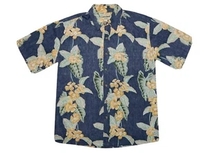 Cooke Street Hawaiian Aloha Shirt Reverse Print - Size Mens Large - Picture 1 of 2