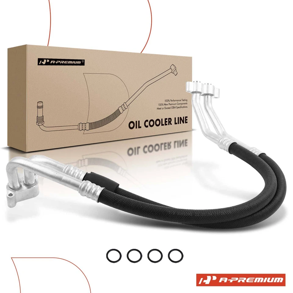 Conjunto de línea de enfriador de aceite de motor A-Premium entrada y salida para Ford Expedition F-150 Foto 1 de 4