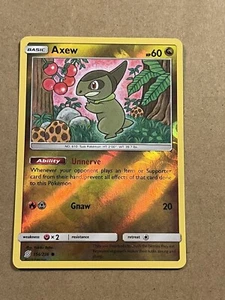 2019 POKEMON - UNIFIED MINDS - AXEW REVERSE HOLO 154/236 - Picture 1 of 2