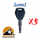 5Pcs Fit Lovol Excavator Loader Dozer Key