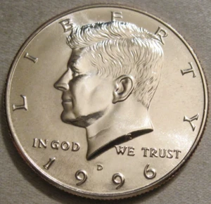VENDO COME DA FOTO - 1996 D MEZZO DOLLARO KENNEDY NON CIRCOLATO * DA MINT SET * 408 - Foto 1 di 6