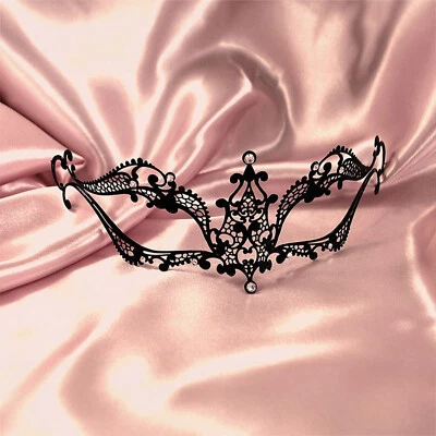 Maschera Veneziana Originale, Metallo e Pietre Preziose Swarovski Made in Italy - Immagine 1 di 4