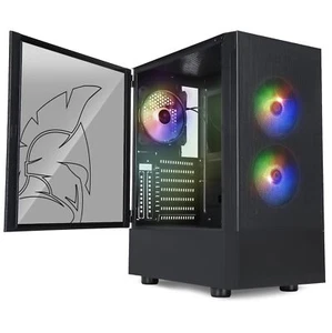 - Boitier PC Gamer Sapphire - ARGB Moyenne Tour ATX/Micro-ATX/ITX - Porte Lat... - Photo 1/6