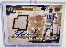 2000 UD Upper Deck Peyton Manning Game Jersey Auto #PM-A Colts Broncos