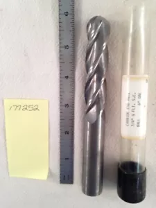 1 NEUER 3/4 ZOLL DURCHMESSER HARTMETALL-SCHAFTFRÄSER 4 FLÖTEN. KUGEL. 6" OAL. 3" LOC. USA {M252} - Bild 1 von 4