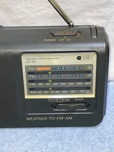 Vintage SONY ICF-36 portable 4 Band Radio AM FM TV & Weather Works - Imagen 1 de 9