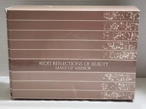 NEW VINTAGE AVON REFLECTIONS OF BEAUTY LIGHTED MAKE-UP MIRROR 1986 BATTERY OPER - Picture 1 of 4
