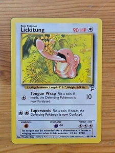 Pokémon TCG Lickitung Base Set 2 48/130 Regular Unlimited Uncommon LP WOTC. - Picture 1 of 2