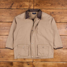 Vintage Ami Sanzuri Workwear Jacket XL Barn Coat Chore Beige Zip Snap