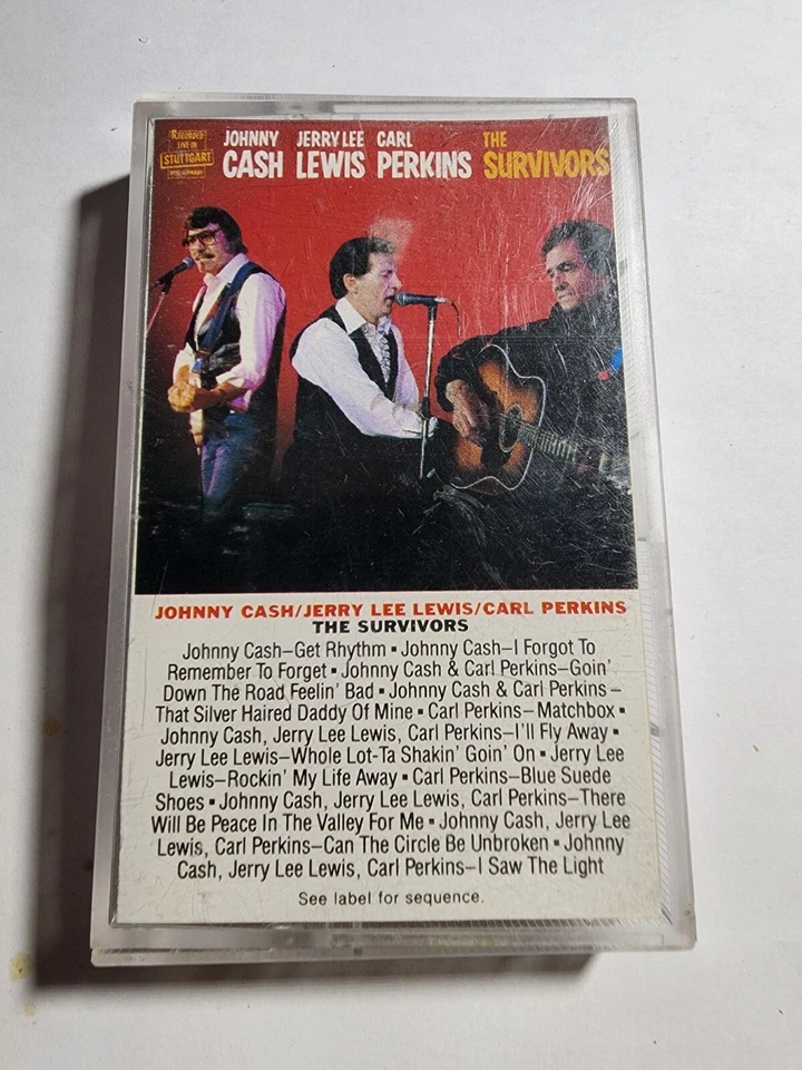 The Survivors - Jerry Lee Lewis, Johnny Cash, Carl Perkins - Live VG+ CS21 Foto 1 de 2