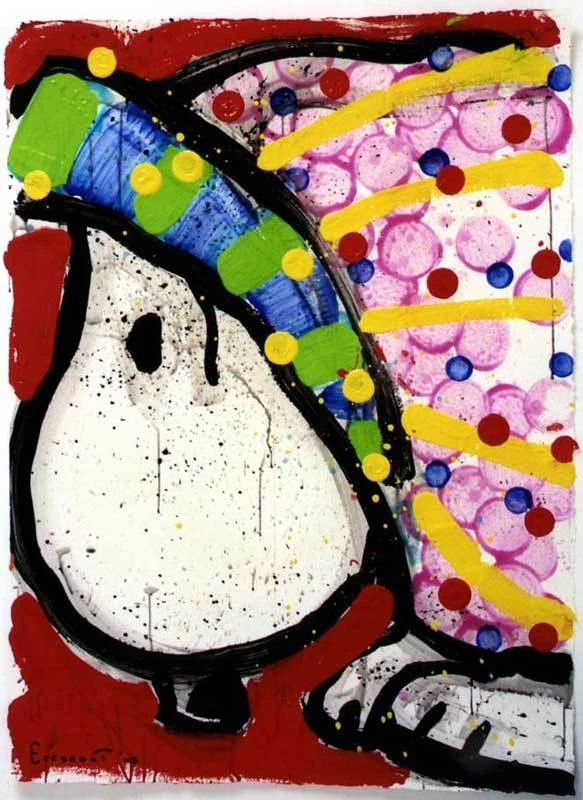 ¿Esto me hace ver grasa? No. 38 de Tom Everhart - Acrílico original Foto 1 de 4