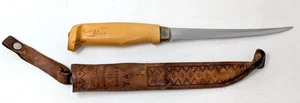 Vintage J Marttiini Finland Hand Ground Stainless Rapala Fillet Knife & Sheath - Picture 1 of 8