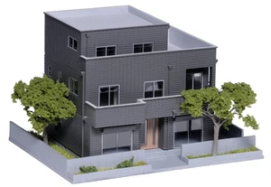 KATO N gauge two-family house, dark gray, diorama supplies, 23-405D - Picture 1 of 3
