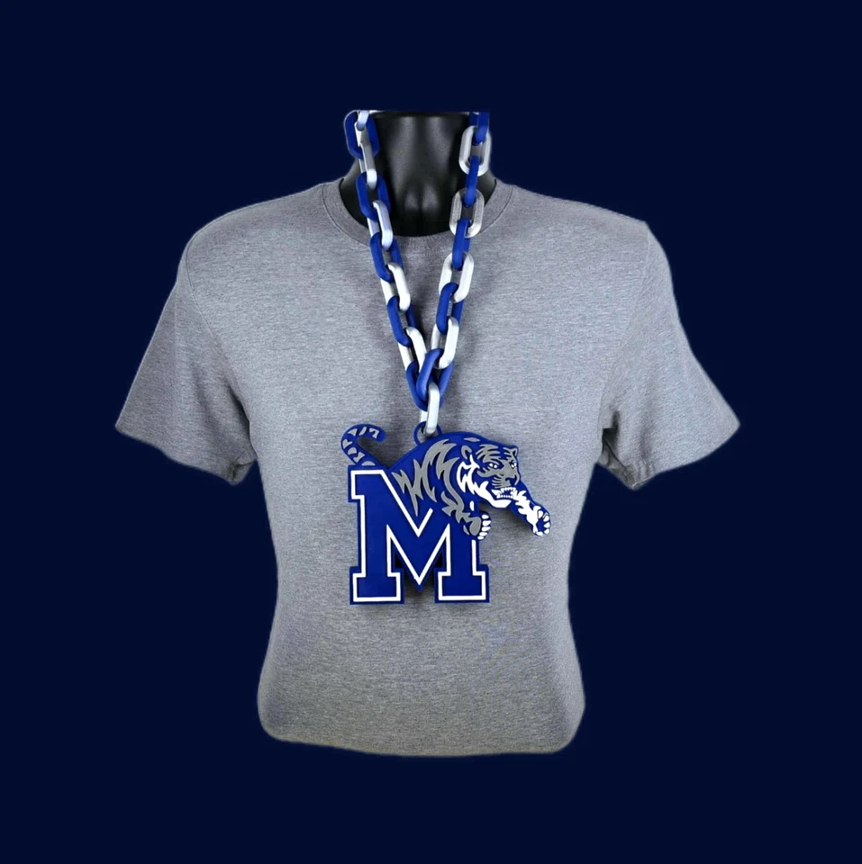 Memphis Tigers Fan Chain Pendant Necklace NCAA College Football Christmas gift - Image 1 of 1