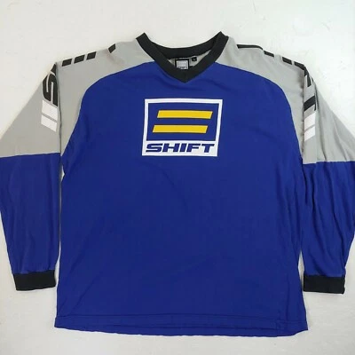 Винтажная футболка с длинным рукавом Shift размер XL велосипедные гонки мотокросс выцветший реглан - Изображение 1 из 4