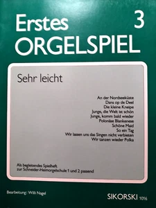 First Orgelspiel 3 - Sheet Music With Akorden (80er Years) Very Good - Picture 1 of 4