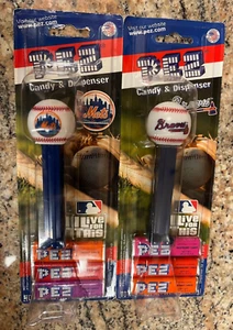 PEZ New York Mets & Atlanta Braves MLB Baseball MOC Limited Edition - Picture 1 of 1