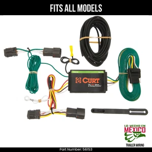 For 12-17 Hyundai Veloster 4 Pin Trailer Wiring Plug Fits All Models Curt Wire - Picture 1 of 7