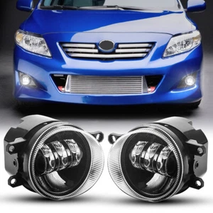 Pair LED Fog Lights Bumper Driving Lamp Bulbs Kit For Toyota Corolla 2009-2016 - Bild 1 von 16