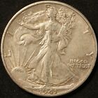 1941 S Walking Liberty Half Dollar, Better Grade, Original Problem Free Coin!