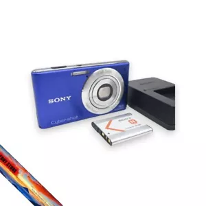 Sony Cyber-shot DSC-W530 14.1MP Blue Compact Digital Camera 4x Zoom Japan Tested - Picture 1 of 5