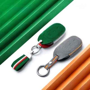 Alcantara Car Key Bag for IM LS6 L6 High End Key Case Cover Keychain Interior - Picture 1 of 27