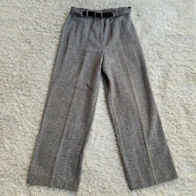 Pantalones de Colección Bobbie Brooks Cinturón Negro Espiga Pierna Ancha 27 X 28 Hecho en Unión  Foto 1 de 4