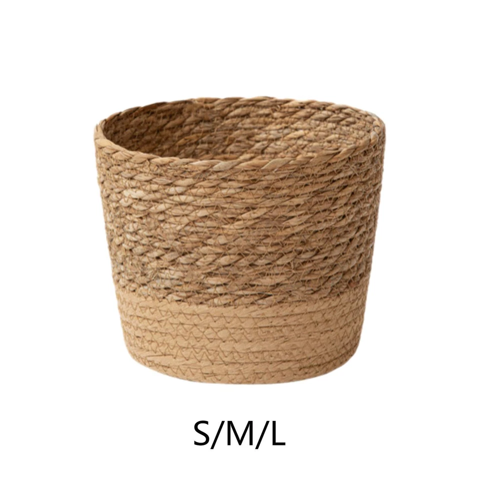 Woven Planter Basket Storage Bins Plant Pot Planter Containers for Garden Office - Image 1 of 1