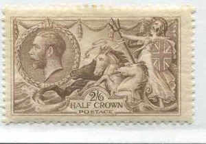 GB KGV 1918 2/6d Bradbury Seahorse mint o.g. hinged - Picture 1 of 1