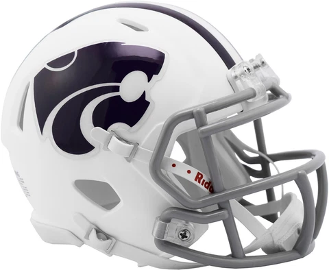 Riddell Kansas State Wildcats Revolution White Speed Mini Helmet Cover