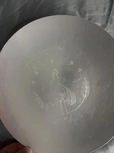 Vintage KENSINGTON Aluminum Rooster 10" Serving Tray / Plate - Picture 1 of 4