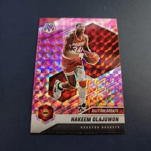 2020-21 Panini Mosaic Hakeem Olajuwon All Time Greats Pink Camo #284 Rockets - Picture 1 of 2