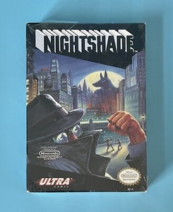 Nightshade for Nintendo NES — New Factory Sealed — w/ Tear — 1991 Ultra