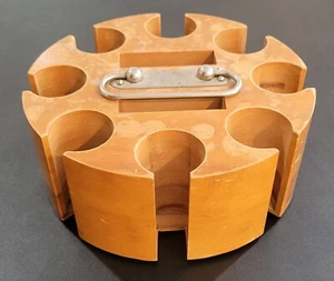 Poker Chip Caddy Vintage - Legno - Molto Usato - Foto 1 di 9