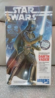 1984 MPC Darth Vader plastic model kit with Glow in the dark Light Saber - Image 1 of 4