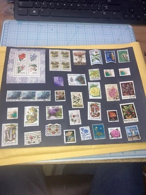 40 Intl. Stamps 1960-2000 Crops/ Berries/Plants. Cancelled/HR. $1 Ships. A DEAL! - Image 1 of 4