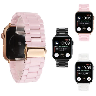 Pulsera de eslabones de cerámica para correa de reloj Apple 49 mm 40 mm 45 mm 42 mm 44 mm Foto 1 de 4