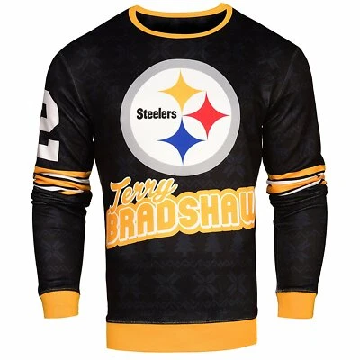 NFL Men's Pittsburgh Steelers Terry Bradshaw #12 Retired Player Ugly Sweater - Image 1 of 2